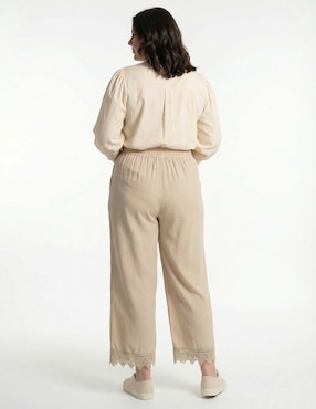 Pantalón acampanado Map amplio para mujer