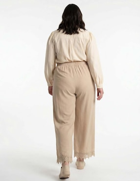Pantalón acampanado Map amplio para mujer