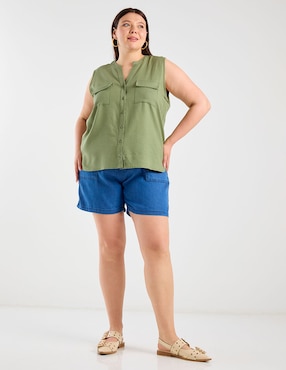 Bermuda The Pattern de mezclilla para mujer