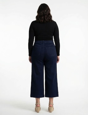 Jeans capri amplio cintura media The Pattern para mujer