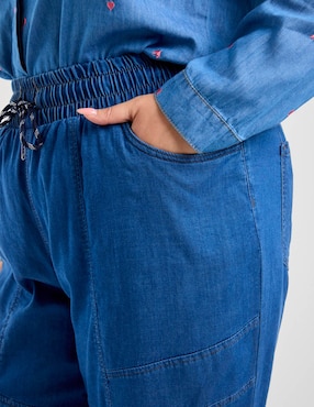 Jeans jogger straight cintura media The Pattern para mujer