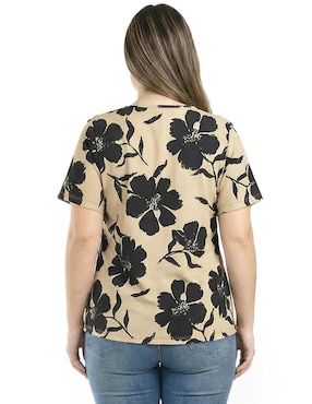 Blusa Roman Fashion manga corta para mujer