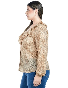 Blusa Roman Fashion manga larga para mujer