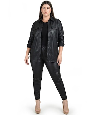 Sobrecamisa Roman Fashion manga larga para mujer