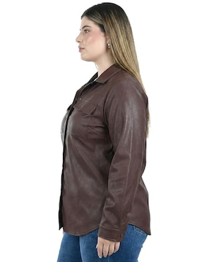 Camisa Roman Fashion manga larga para mujer