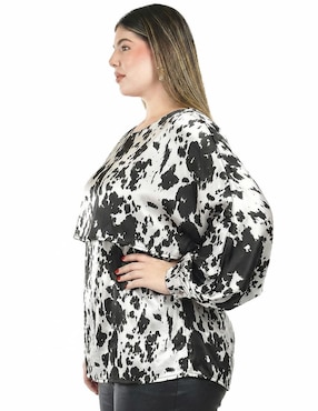 Blusa Roman Fashion manga larga para mujer