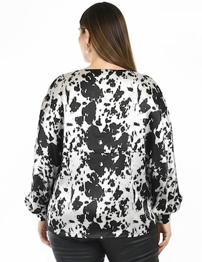 Blusa Roman Fashion manga larga para mujer