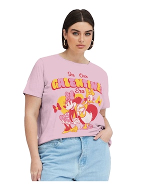 Playera manga corta Tee Bar cuello redondo para mujer