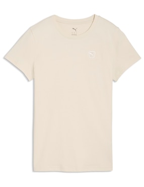 Playera manga corta Puma cuello redondo para mujer