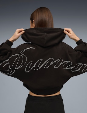 Sudadera con capucha Puma Essentials Graphic para mujer
