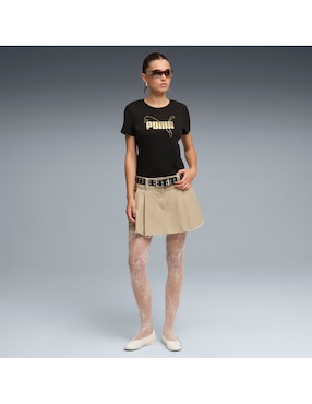 Playera manga corta Puma cuello redondo para mujer