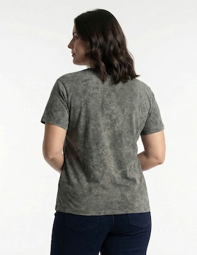 Playera manga corta Yzma cuello redondo para mujer