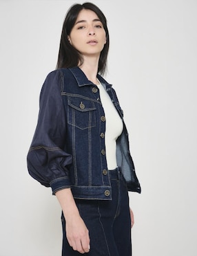 Chamarra Denim Padova de Mezclilla para mujer