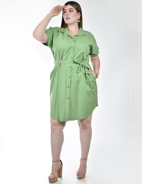 Vestido arriba de la rodilla casual Roman Fashion para mujer