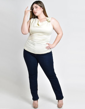 Blusa Roman Fashion de tirantes para mujer