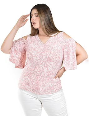 Blusa Roman Fashion manga al codo para mujer