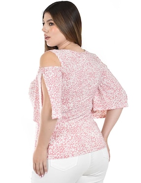 Blusa Roman Fashion manga al codo para mujer