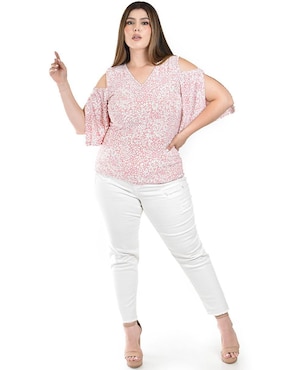 Blusa Roman Fashion manga al codo para mujer