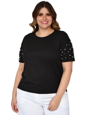 Blusa Roman Fashion manga corta para mujer