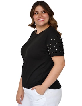 Blusa Roman Fashion manga corta para mujer