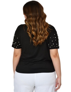 Blusa Roman Fashion manga corta para mujer