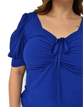 Blusa Roman Fashion manga corta para mujer