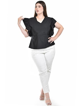 Blusa Roman Fashion sin manga para mujer