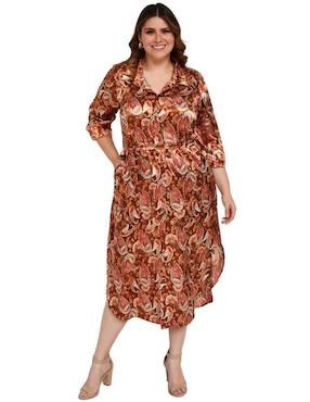 Vestido midi casual Roman Fashion para mujer