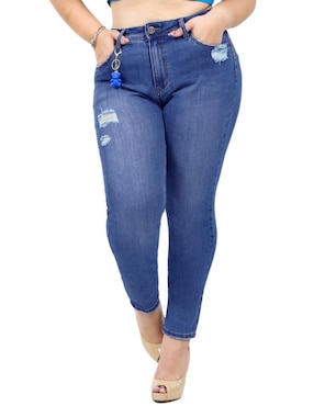 Jeans Skinny Kyrath J-KYR-1880-medio Corte A La Cintura Para Mujer