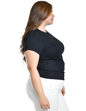 Playera manga corta balam cuello redondo para mujer