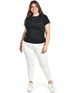Playera manga corta balam cuello redondo para mujer