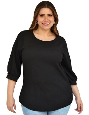 Blusa Roman Fashion Manga 3/4 Para Mujer