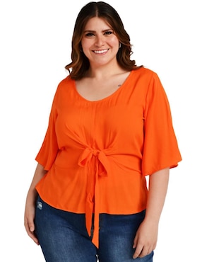 Blusa Roman Fashion manga 3/4 para mujer