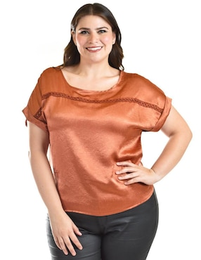 Blusa Roman Fashion Manga Corta Para Mujer