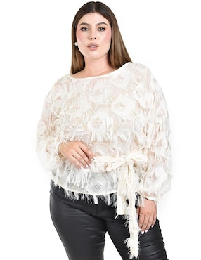 Blusa Roman Fashion manga larga para mujer