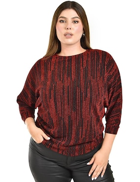 Blusa Roman Fashion manga 3/4 para mujer