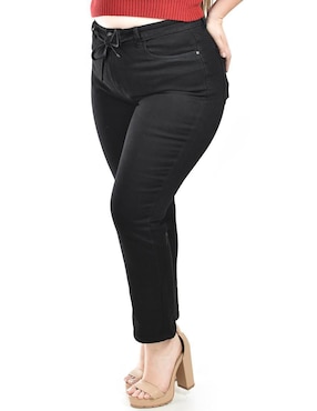Jeans straight Roman Fashion K-Kyr-3723-Negro para mujer
