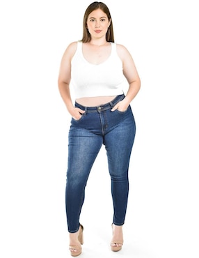 Jeans skinny Roman Fashion J-Kyr-3920-Dark para mujer