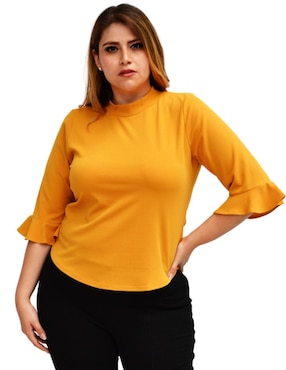 Blusa Roman Fashion Manga 3/4 Para Mujer