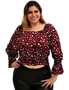 Blusa Roman Fashion Manga Larga Para Mujer