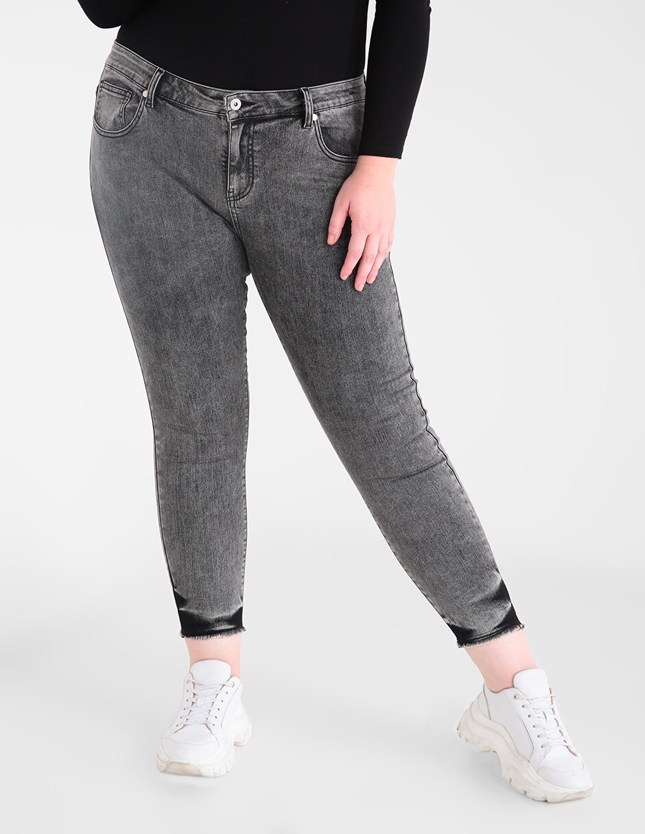 Jeans skinny Morethanangels lavado acid wash corte cintura para mujer en  Liverpool