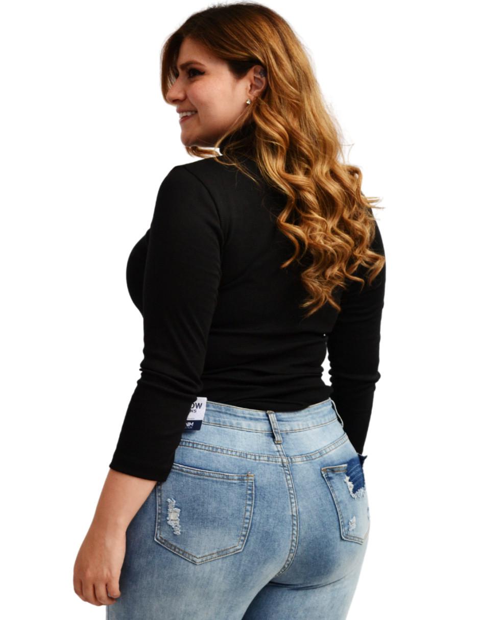 Blusa manga 3/4 para mujer
