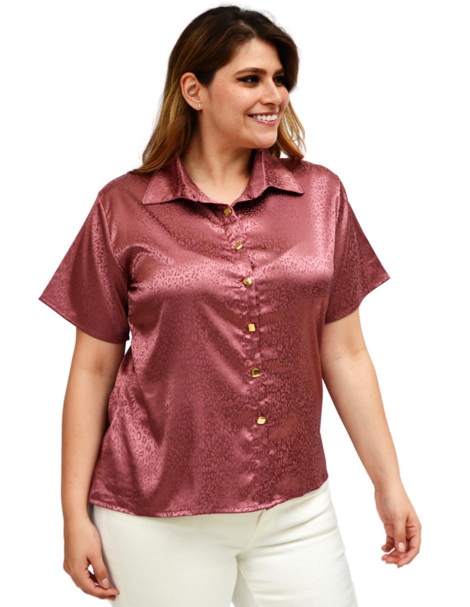 Blusa camisera manga corta para mujer 2