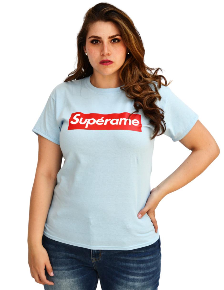 Playera manga corta cuello redondo para mujer Playera manga corta cuello redondo para mujer