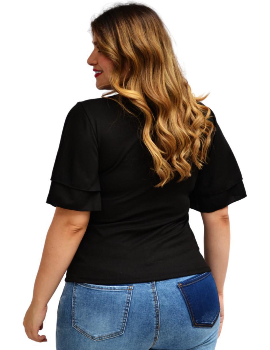 Blusa manga corta para mujer 3