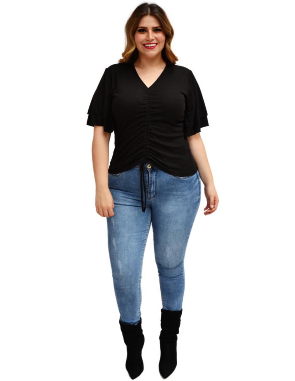 Blusa manga corta para mujer 4