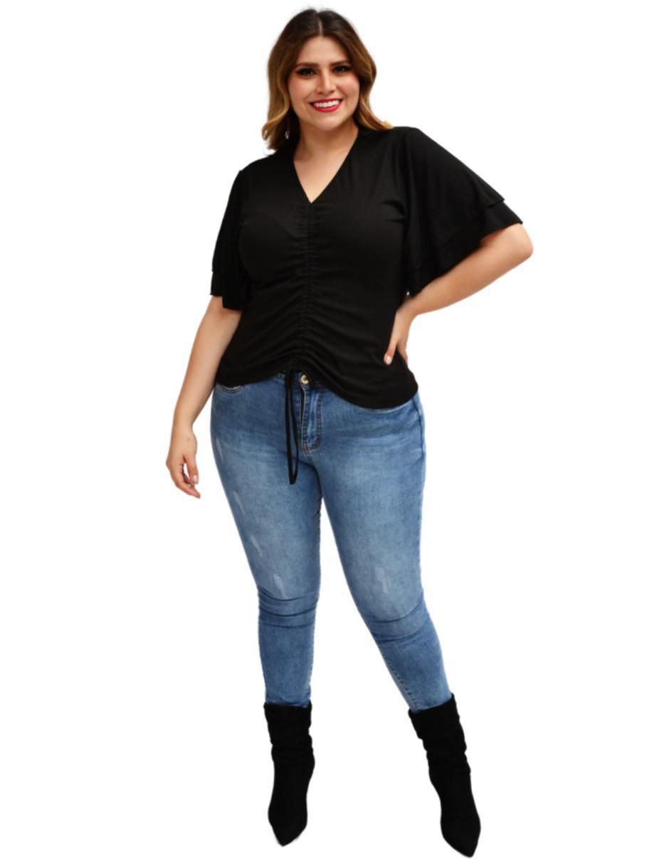 Blusa manga corta para mujer 5
