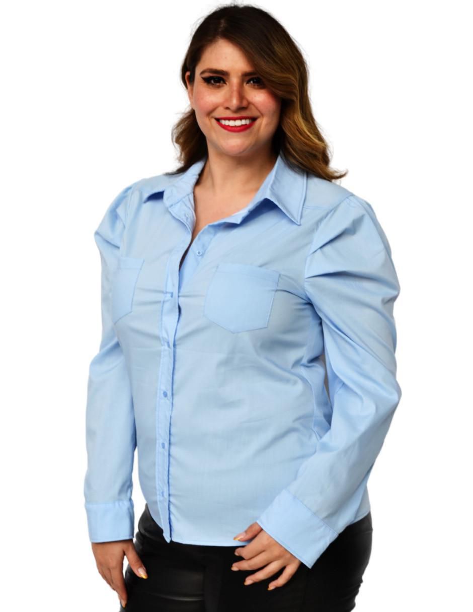 Blusa camisera manga larga para mujer 2