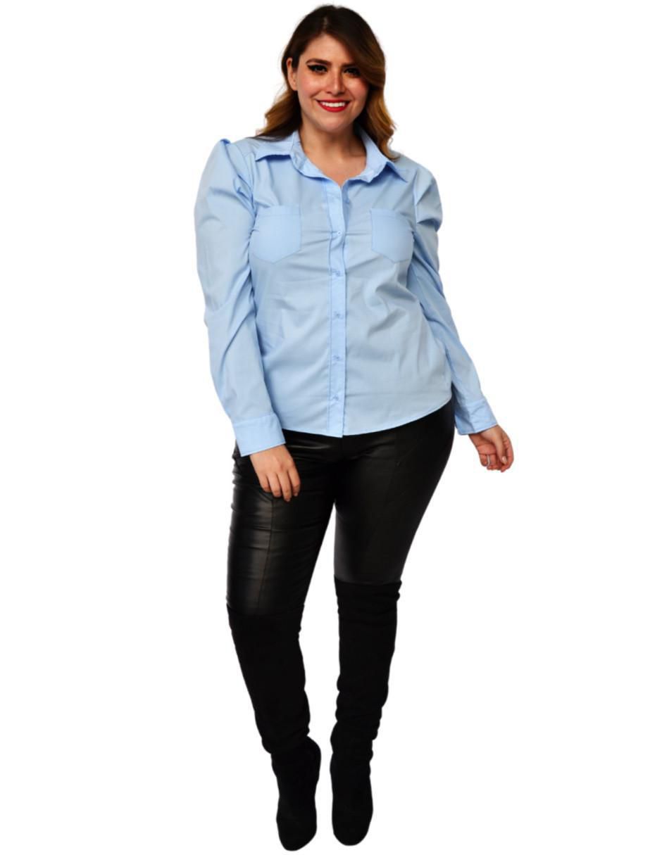 Blusa camisera manga larga para mujer 3