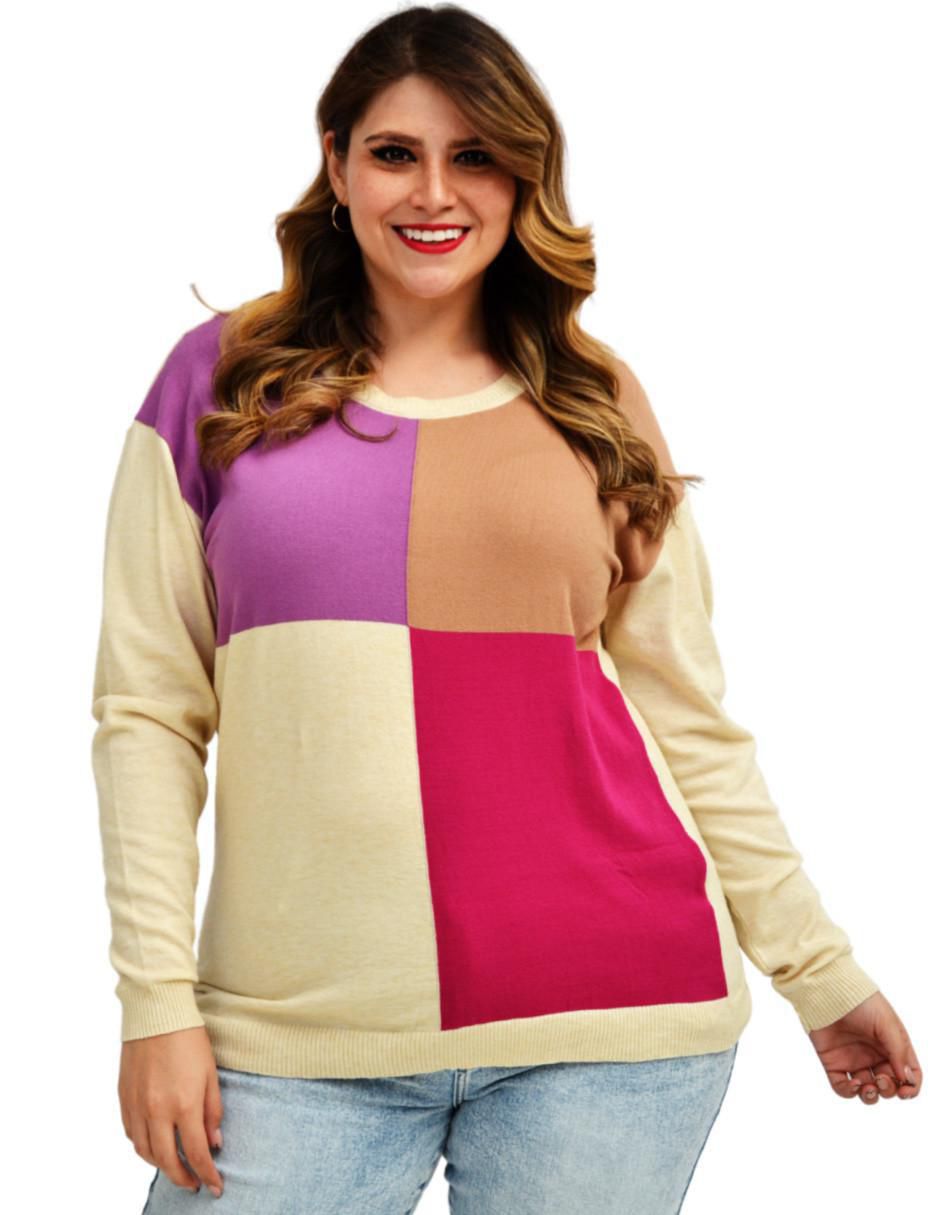 Suéter cuello redondo para mujer Suéter cuello redondo para mujer